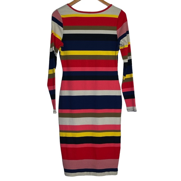 Anthropologie Plenty by Tracy Reese Vivid Striped Column Size Medium Dre… - Picture 8 of 9